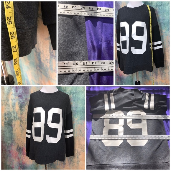 🎇Morse Code Gray - Black Cotton Mix, "89" Sweater - Picture 8 of 8